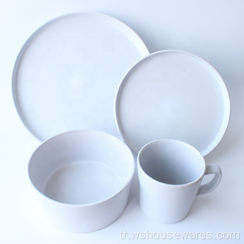 Özelleştirilmiş 16 adet Toptan Yemek Stoneware